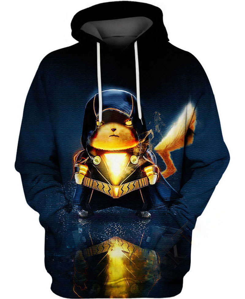 Pikachu Black Adam Hoodie 3D
