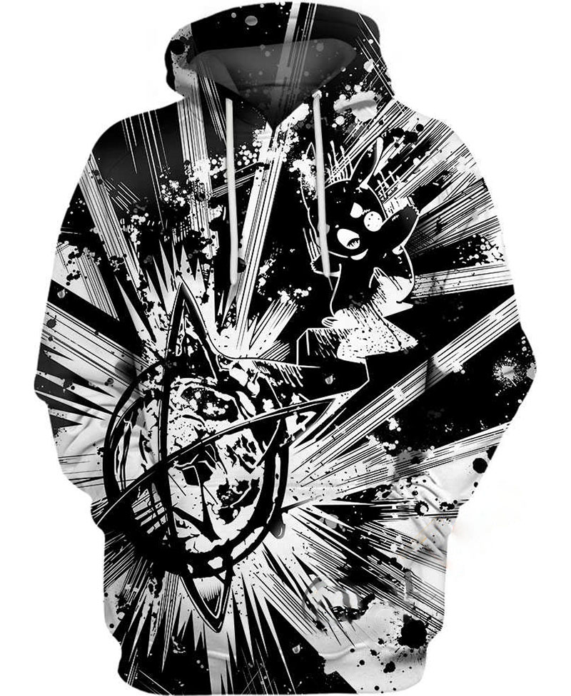 Pikachu Black Men?s Hoodie 3D