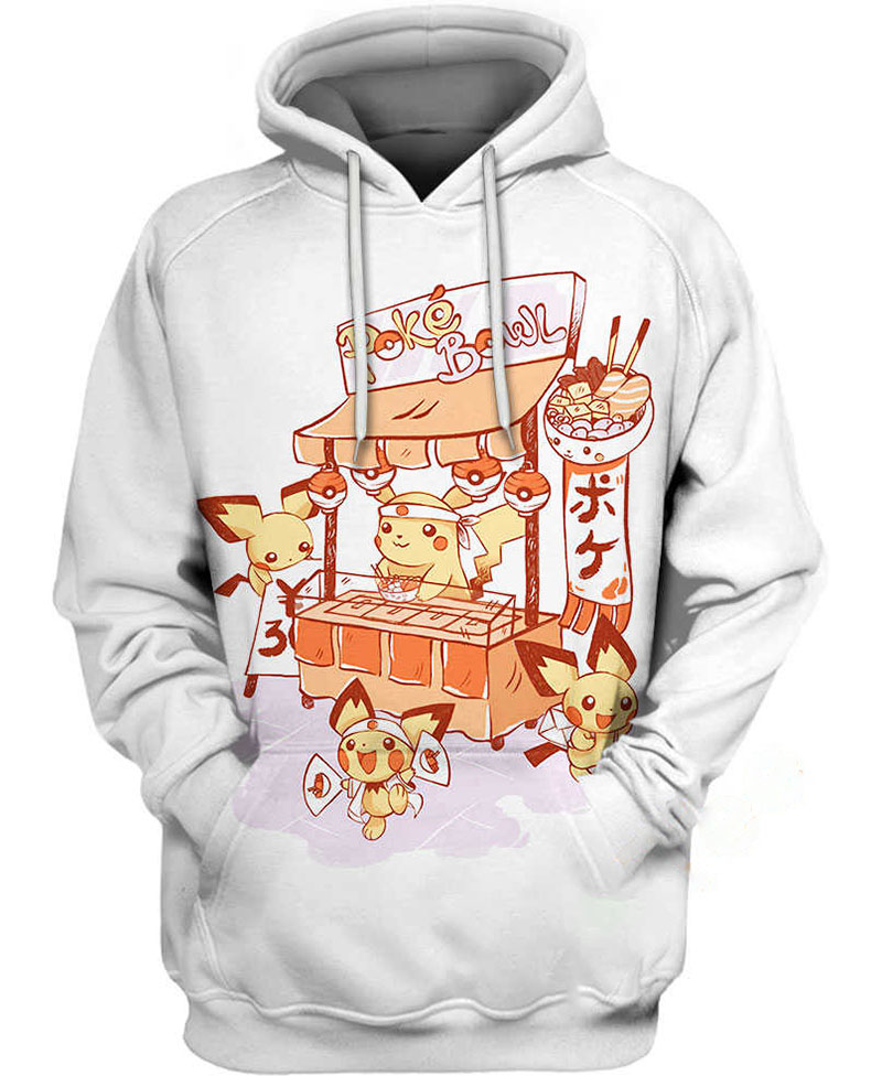Pikachu Bowl Hoodie 3D