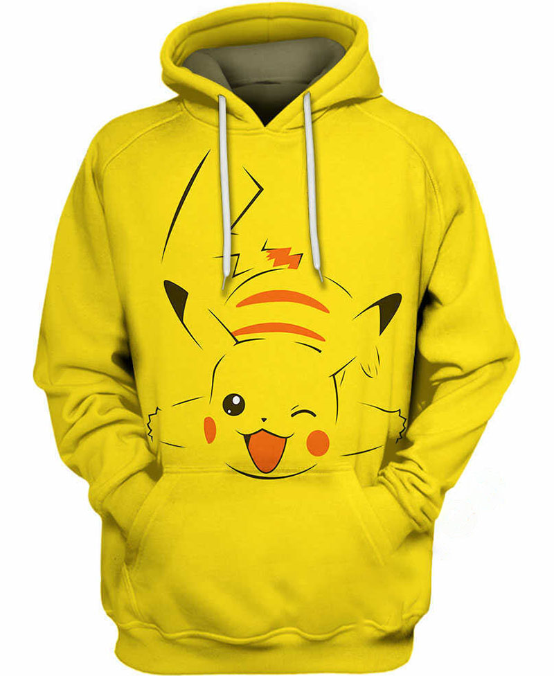 Pikachu Cute Pose Hoodie 3D