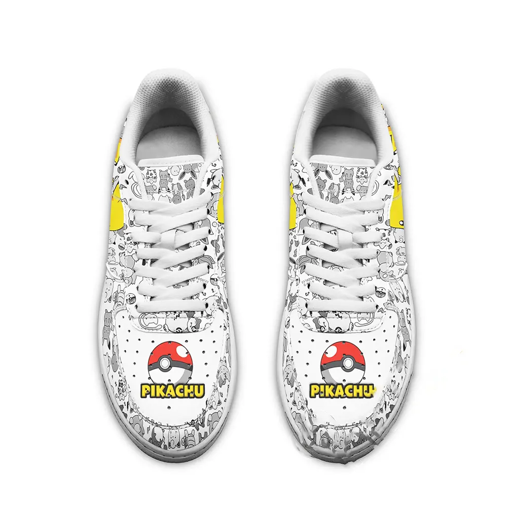 Pikachu Pokemon Fan Gift Idea Amazon Nike Air Force Shoes