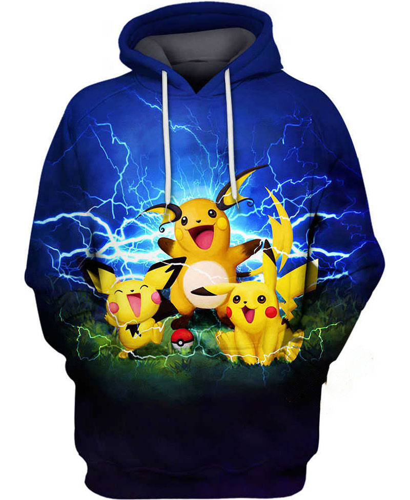 Pikachu Transformation Hoodie 3D