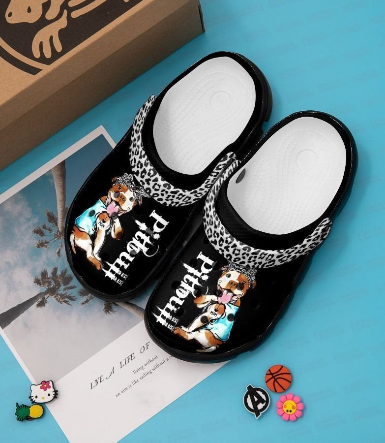 Pitbull Dog Crocs Clog Shoes