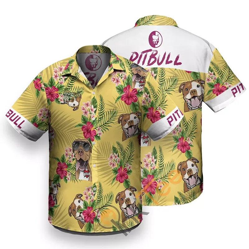 Pitbull Hawaiian shirts