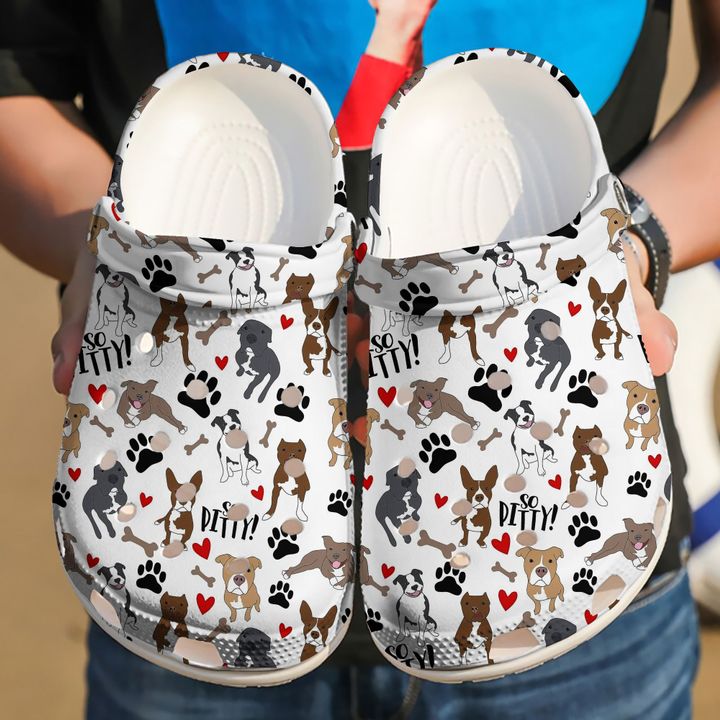 Pitbull Pattern Crocs Clog Shoes