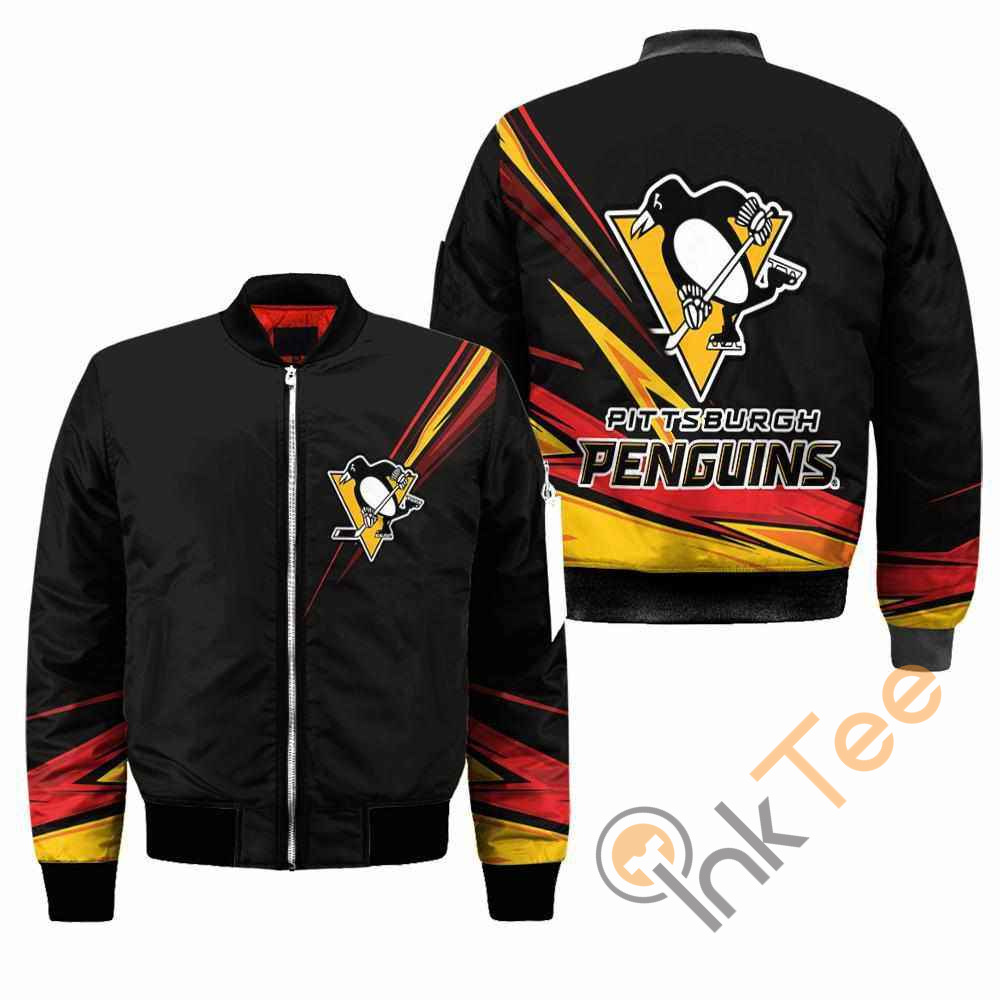 Pittsburgh Penguins NHL Black Apparel Best Christmas Gift For Fans Bomber Jacket