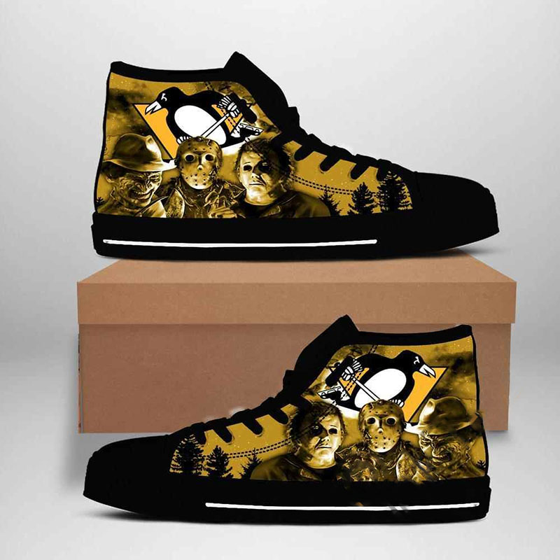 Pittsburgh Penguins Nhl Hockey High Top Shoes