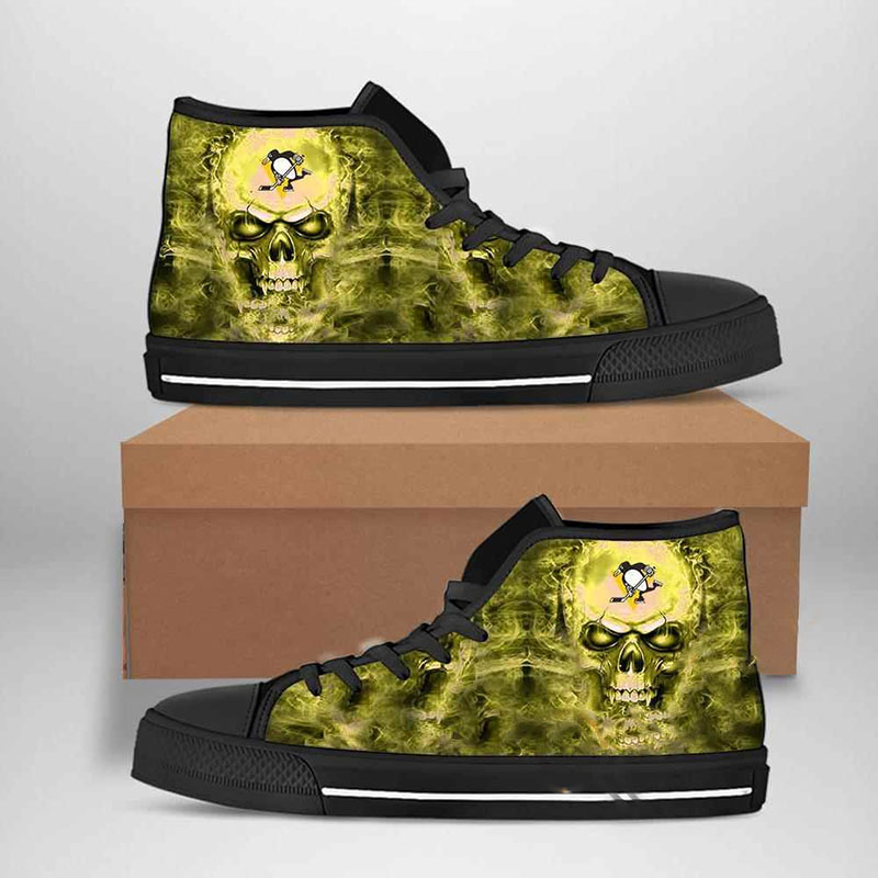 Pittsburgh Penguins Nhl Hockey High Top Shoes