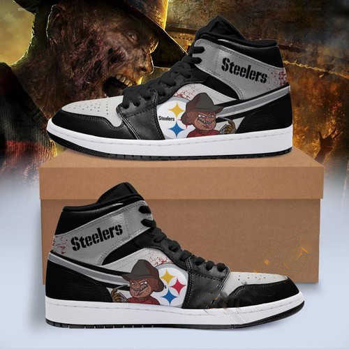 Pittsburgh Steelers Horror Custom Air Jordan Shoes