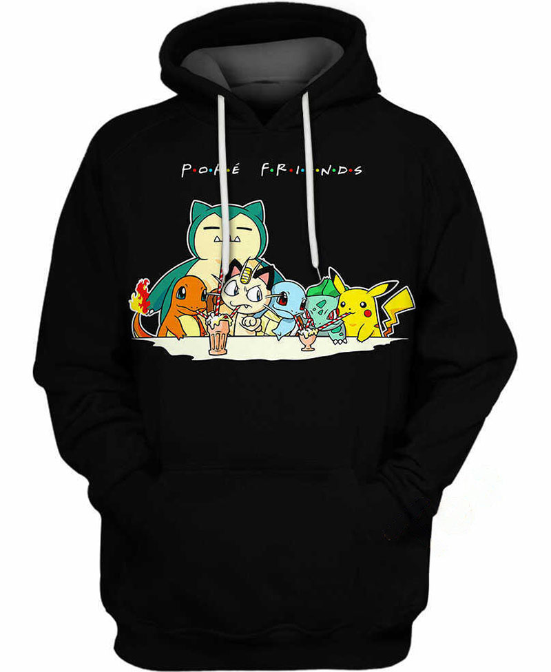 Pok? Friends Hoodie 3D