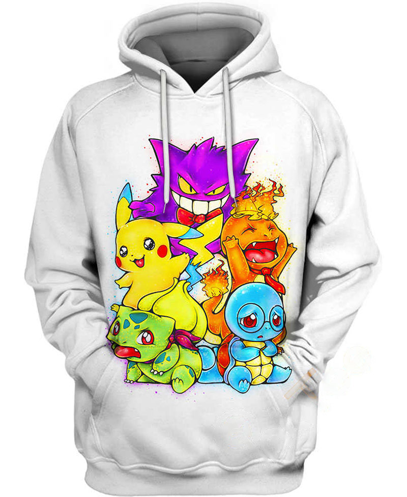 Pokemon Emotions Hoodie 3D
