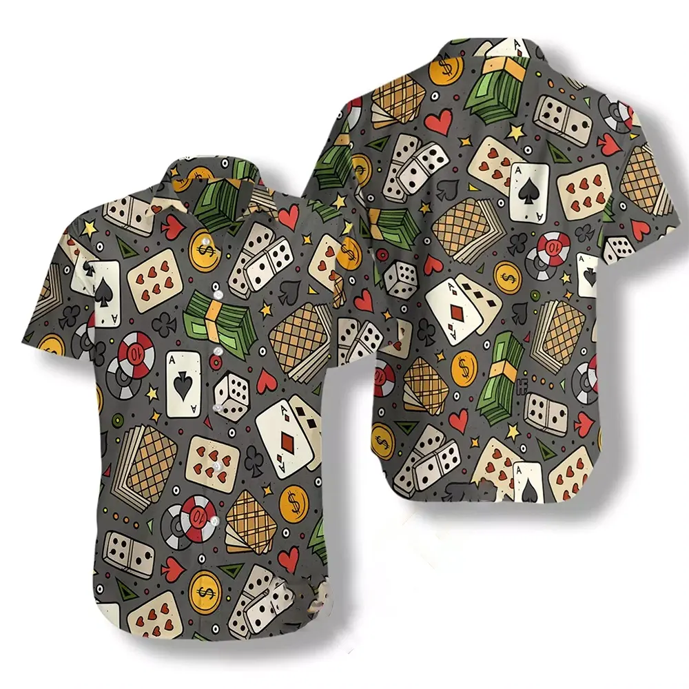 Poker Seamless Pattern Hawaiian shirts