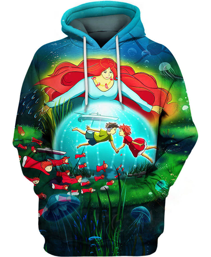 Ponyo Goldfish Princess Hoodie 3D