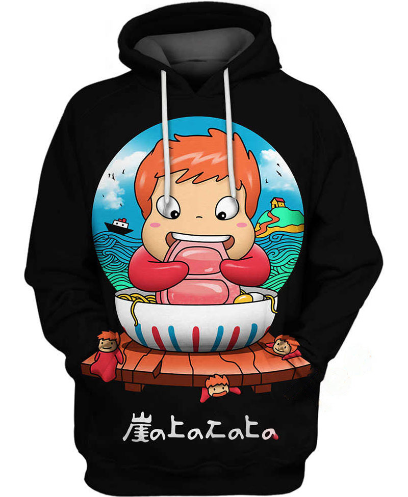 Ponyo Kids Hoodie 3D