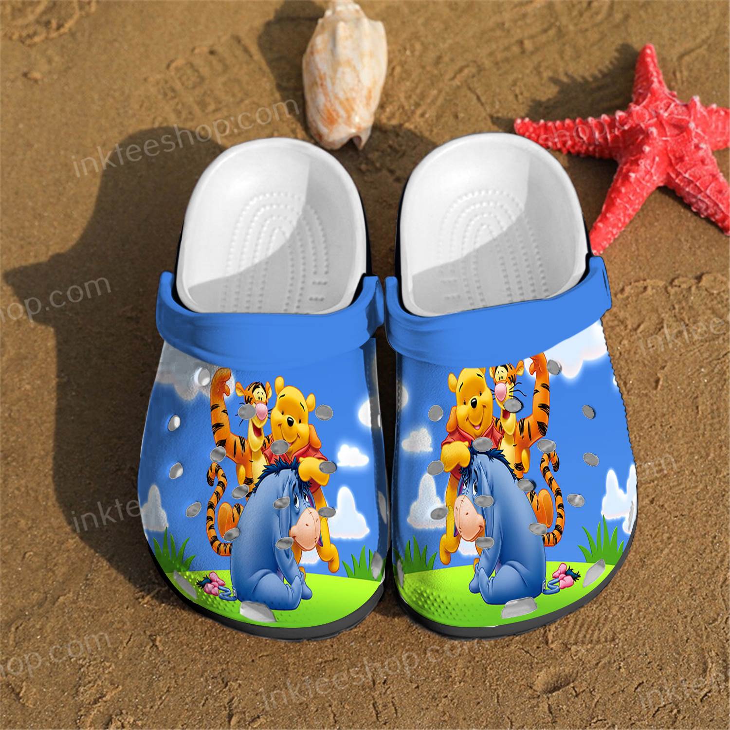 Disney The Pooh Bear Crocs Clog Shoes