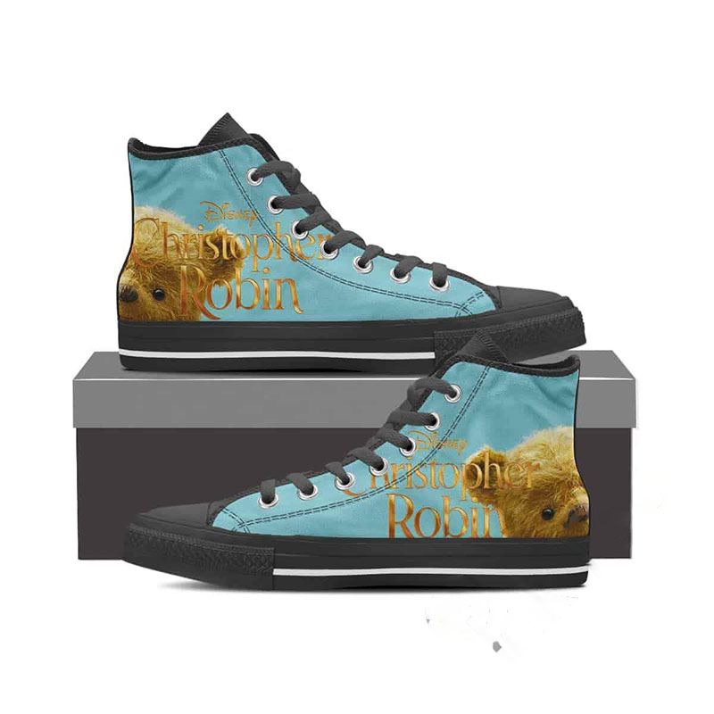 Pooh Christopher Robin High Top Shoes
