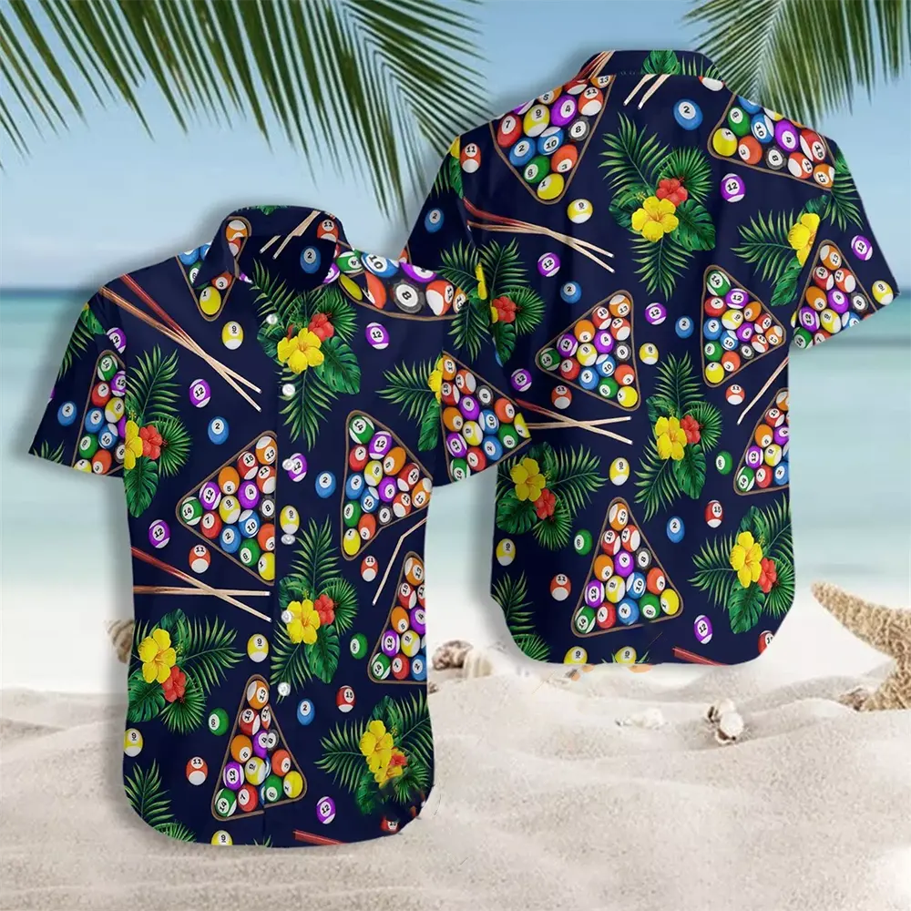 Pool Billiiard Hawaiian shirts