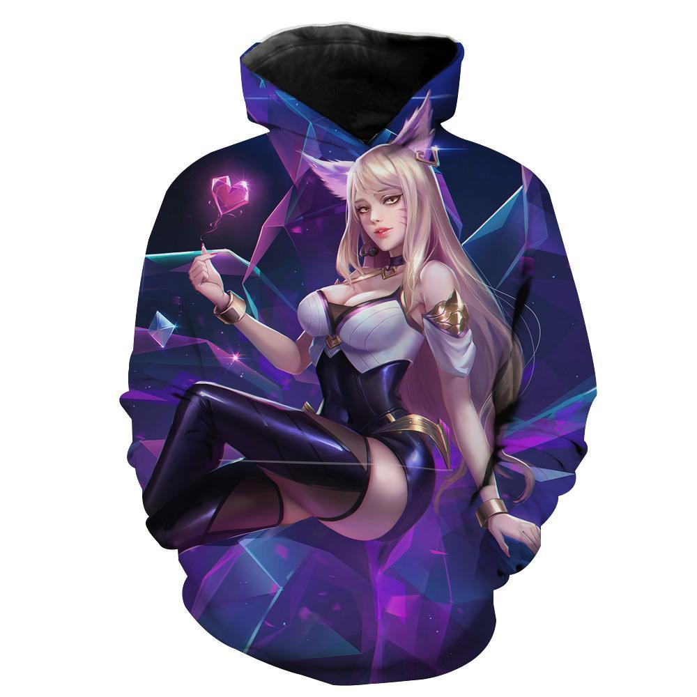 Popstar Ahri League Of Legends Hoodie 3D