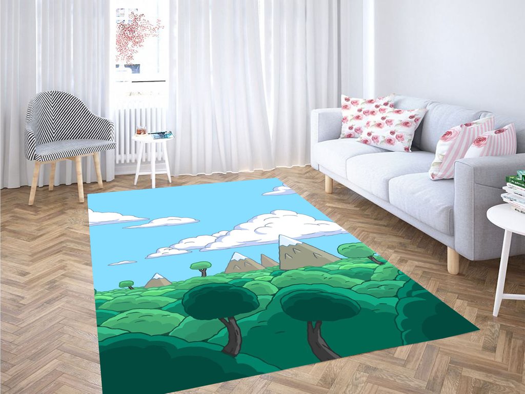 Popular Place Adventure Time Living Room Modern Carpet Rug