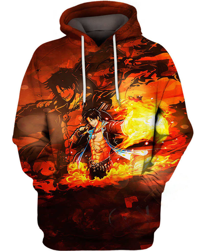 Portgas D Ace Hoodie 3D