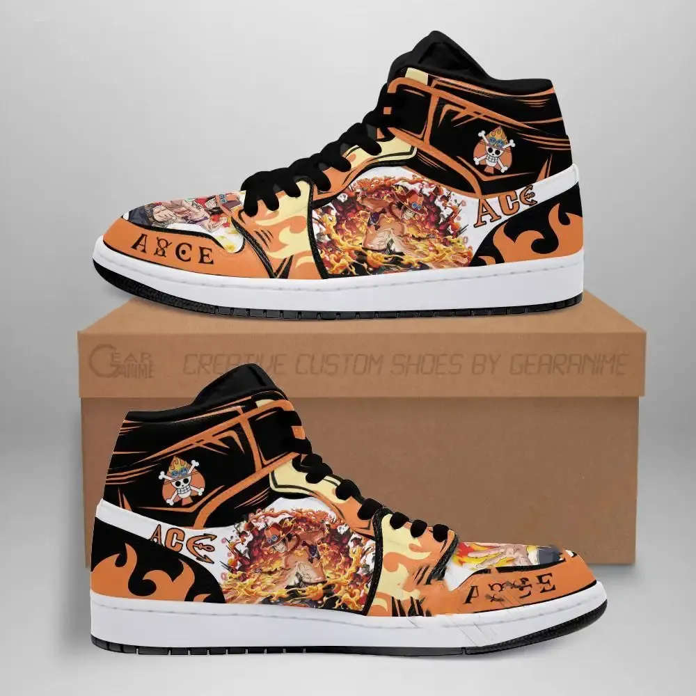 Portgas D. Ace One Piece Anime Amazon Air Jordan Shoes