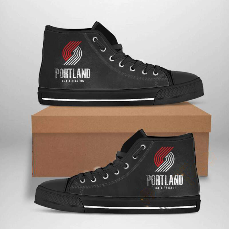 Portland Trail Blazers Nba Basketball High Top Shoes