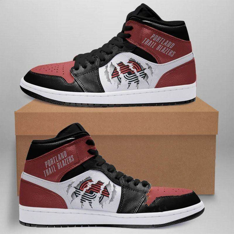 Portland Trail Blazers Nba Custom Air Jordan Shoes