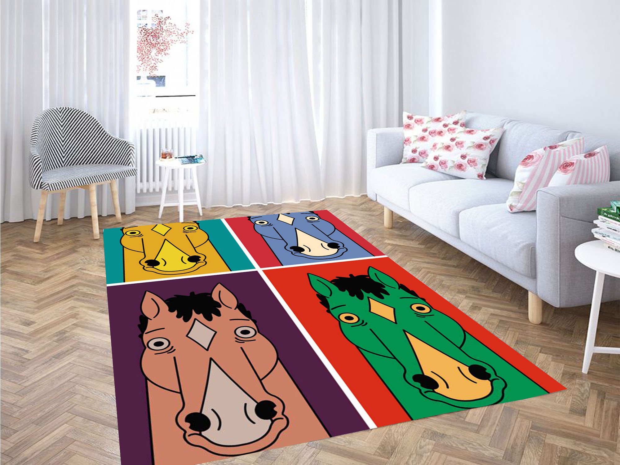 Potrait Bojack Horseman Carpet Rug