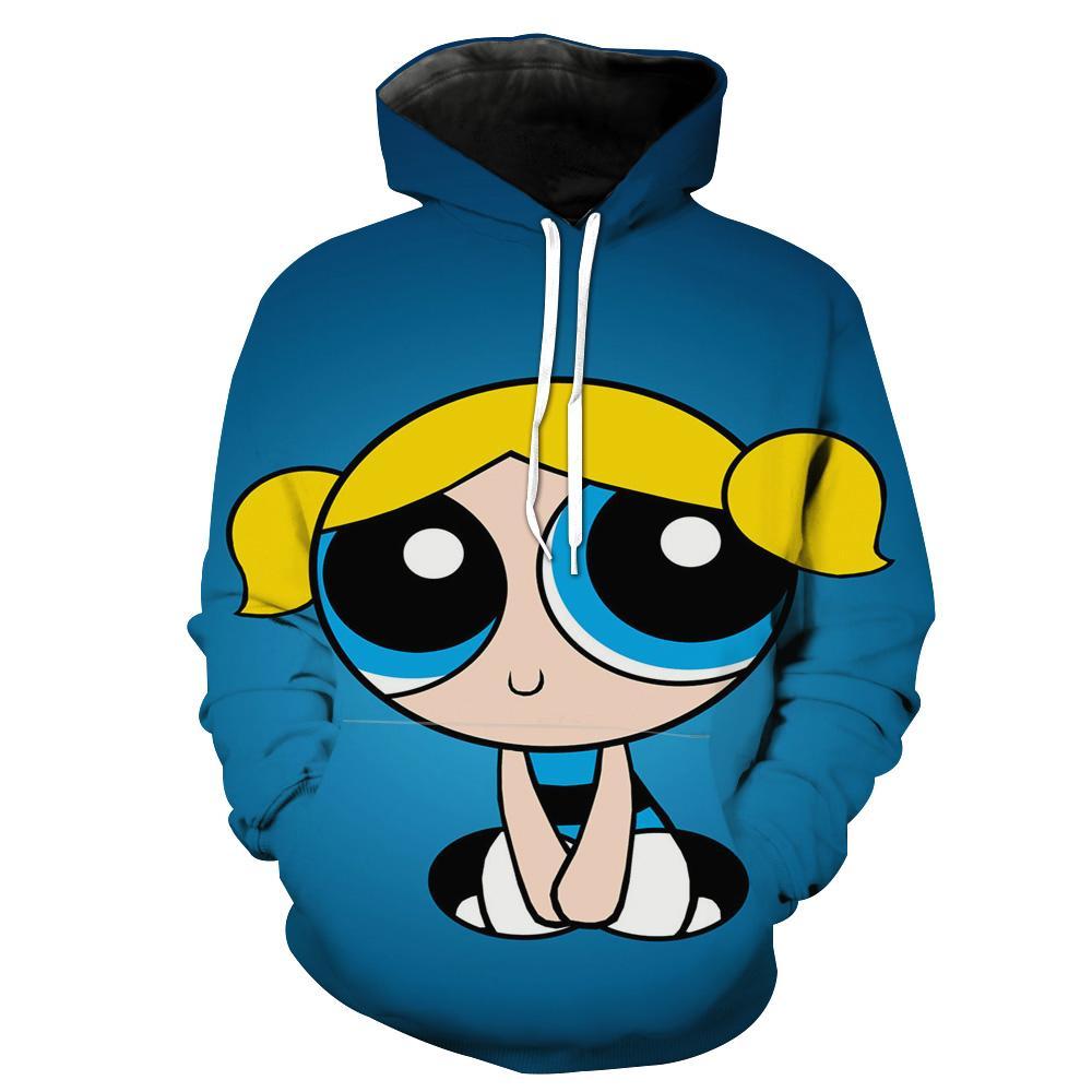 Powerpuff Girls Bubbles Powerpuff Girls Hoodie 3D