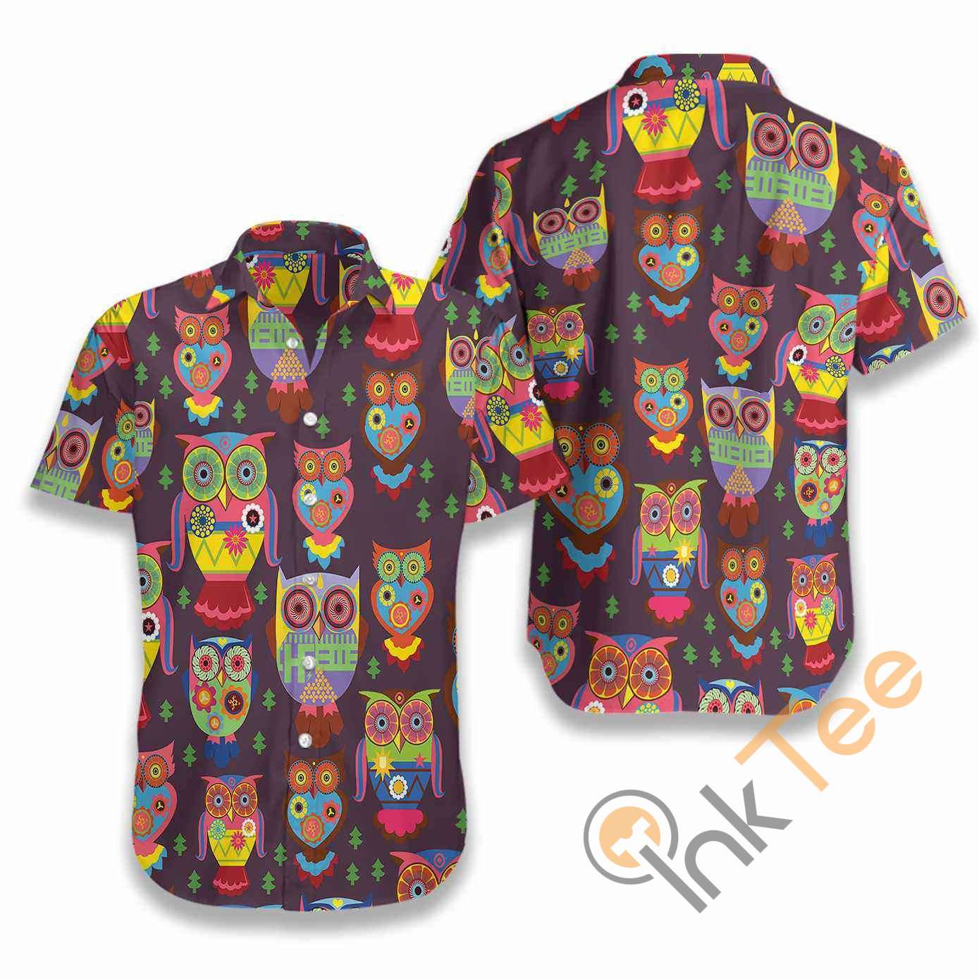 Premium Owl Pattern Hawaiian shirts