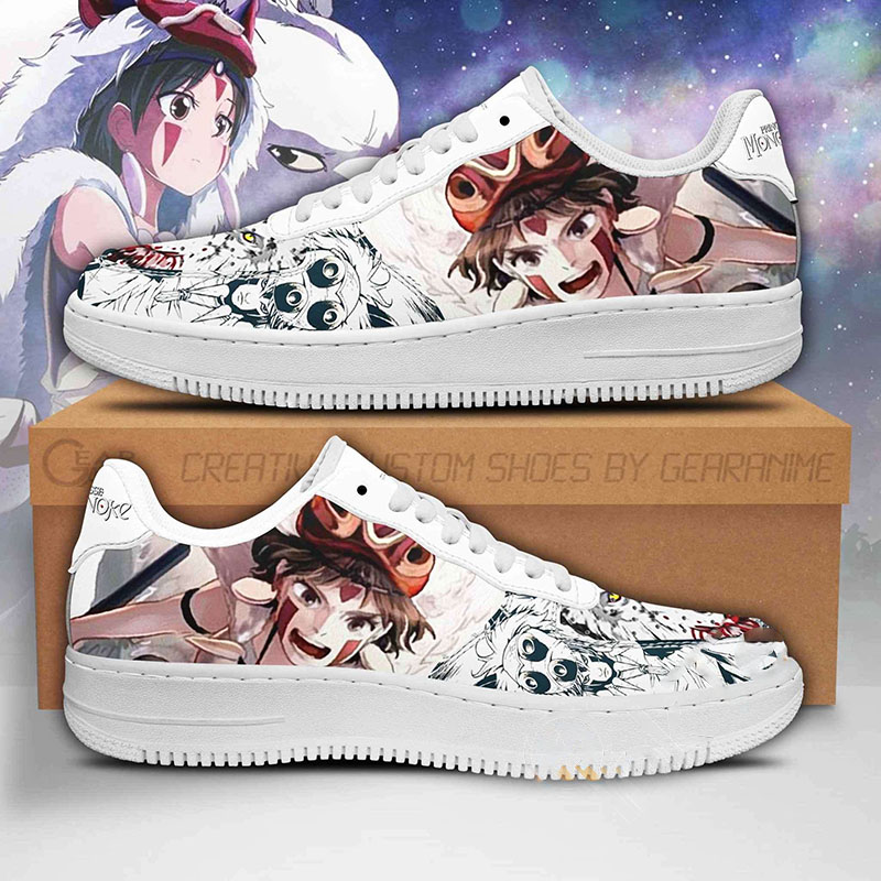Princess Mononoke Anime Shoes Nike Air Force Shoes