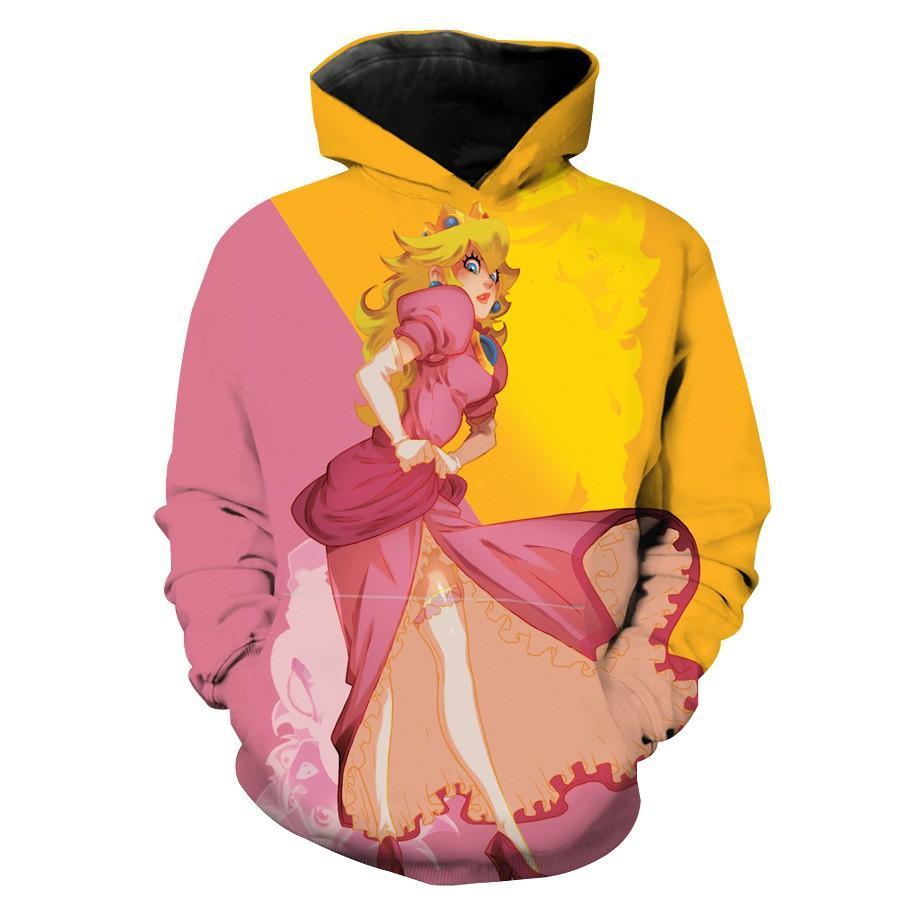 Princess Peach Mario Peach Hoodie 3D