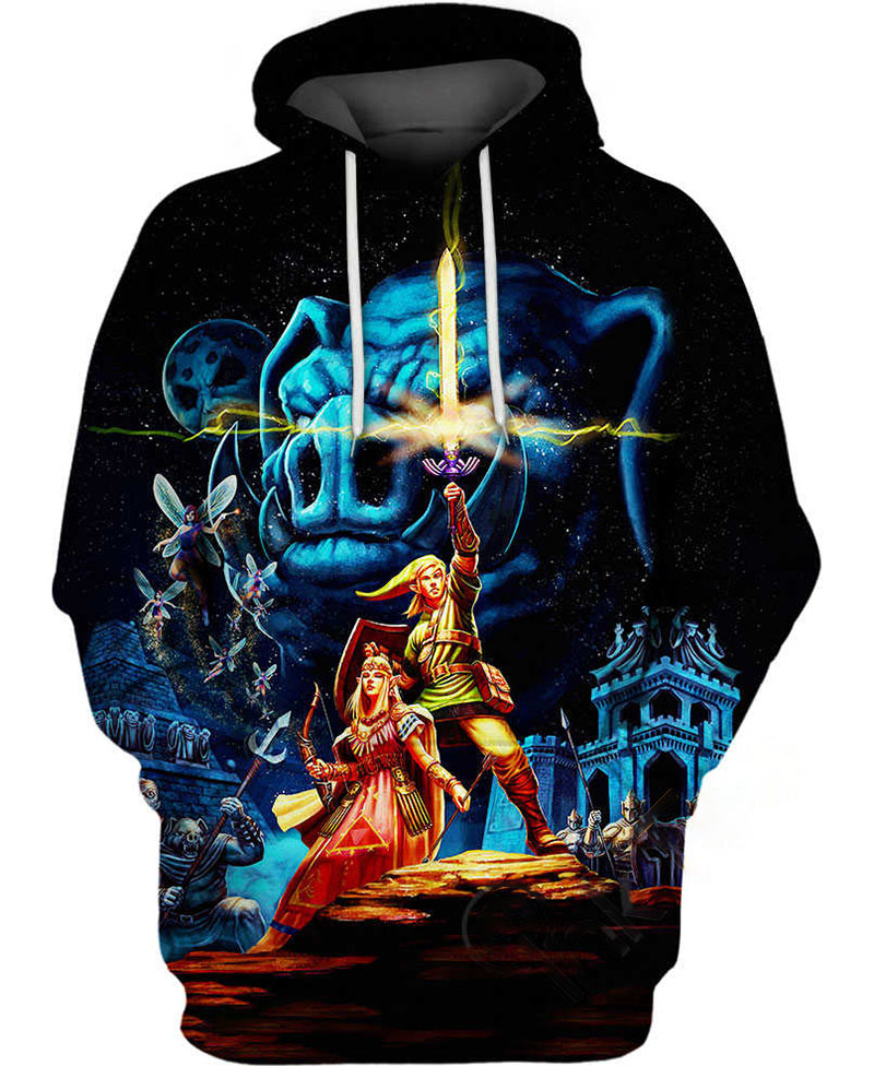 Princess Zelda And Link Hoodie 3D