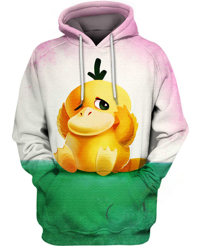 Psyduck Pokemon Hoodie 3D