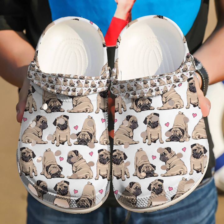 Pug 50 Shades Of Crocs Clog Shoes