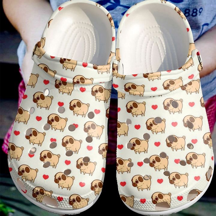 Pug Cutie Pattern Crocs Clog Shoes