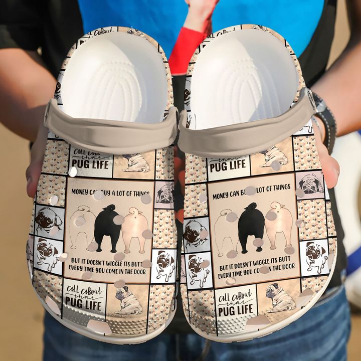 Pug Life Crocs Clog Shoes