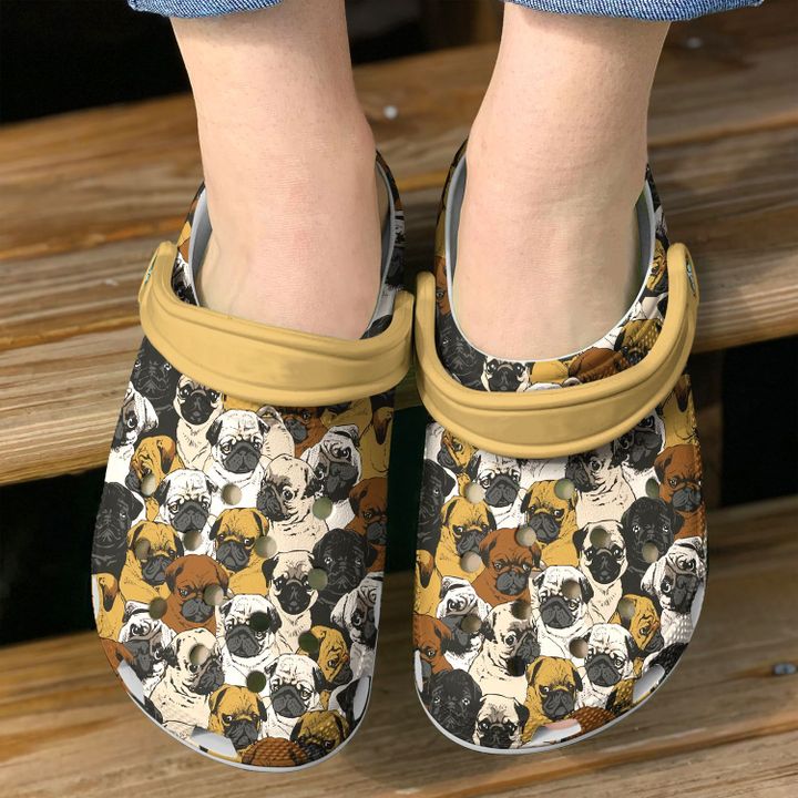 Pug Shades Of Crocs Clog Shoes