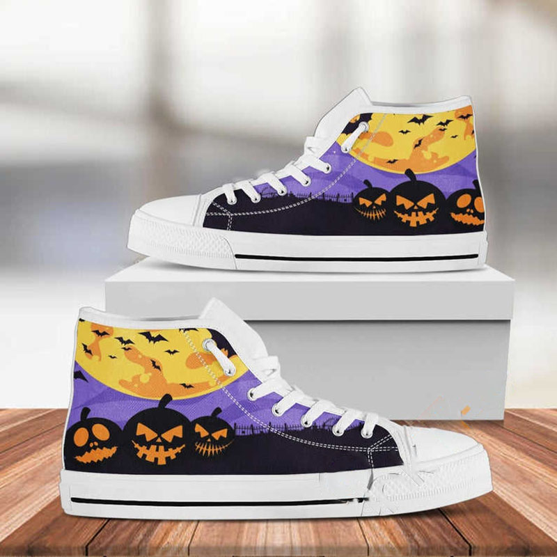 Pumpkin Custom Halloween Movie High Top Shoes