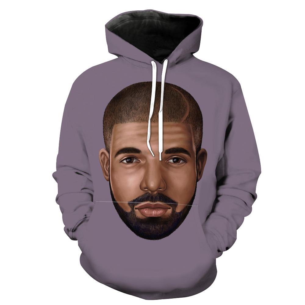 Purple Drake Hip Hop Hoodie 3D