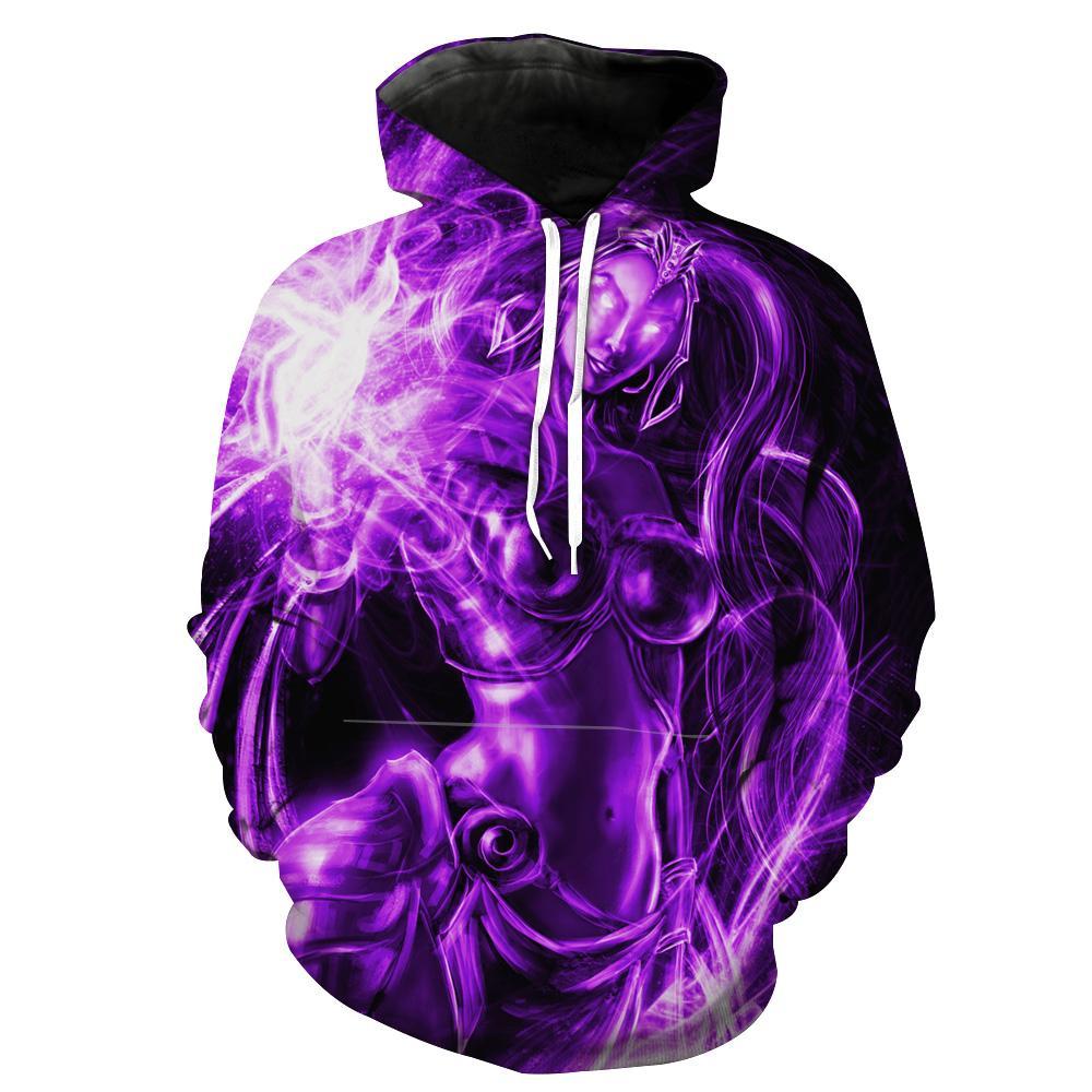 Purple Liliana Magic The Gathering Liliana Hoodie 3D