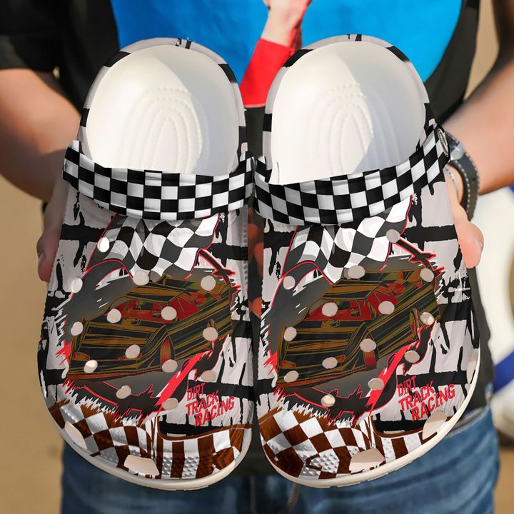 Racing Dirt Track Crocs Clog Shoes