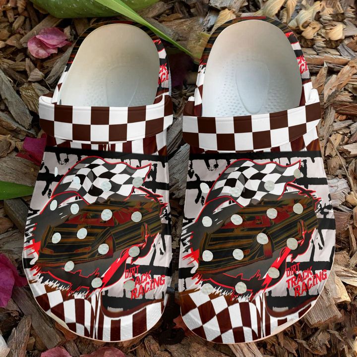 Racing Dirt Track Crocs Clog Shoes