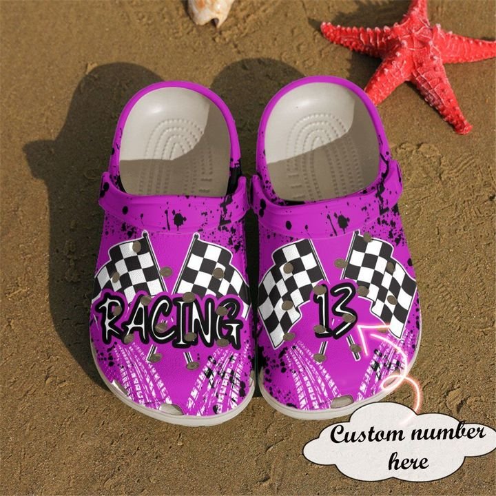 Racing Personalized Born To Race Crocs Clog Shoes