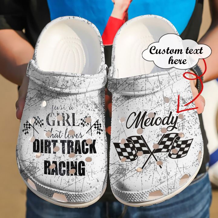 Racing Personalized Dirt Track For Life Crocs Clog Shoes