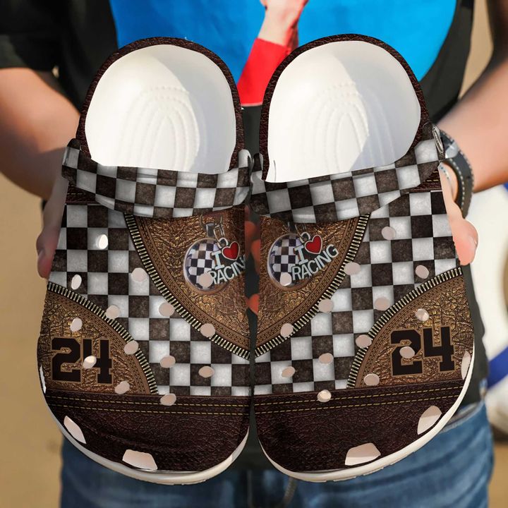 Racing Personalized I Love Crocs Clog Shoes