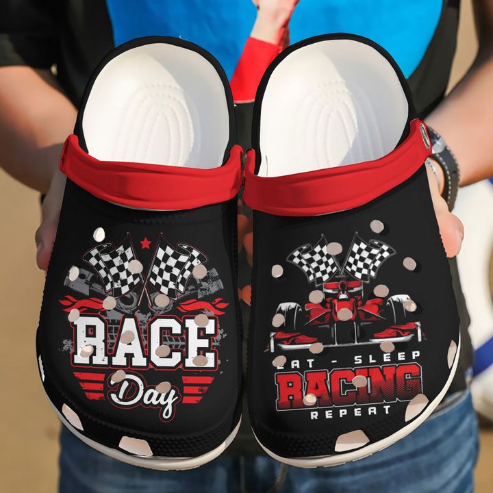 Racing Race Day Crocs Clog Shoes