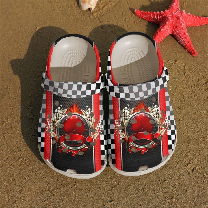 Racing Speedometer Crocs Clog Shoes