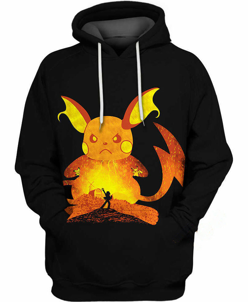 Raichu Pichu Pikachu Hoodie 3D