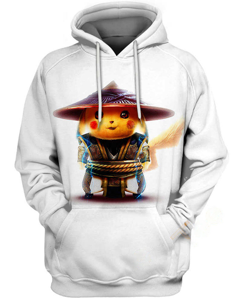 Raiden Cosplay Pikachu Hoodie 3D